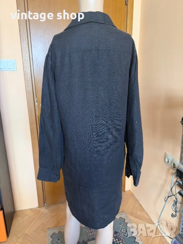 Черна ленена туника Escada Sport, размер S, снимка 5 - Туники - 54099206