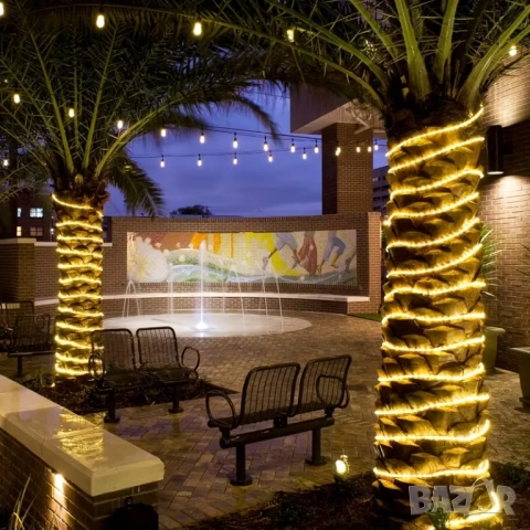 ⚡✨ 30m 300 LED Ултра-Дълъг Тръбен Светещ Маркуч – НОВ МОДЕЛ | Соларен + Дистанционно, снимка 3 - Декорация за дома - 52549128