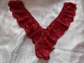 4XL Червена дантелена бразелиянка , снимка 2