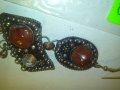 СТАРО УКРАШЕНИЕ от САЧАН с КАРНЕОЛ и КРИСТАЛ ВИСУЛКА 50141, снимка 5