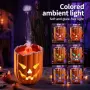 Нов Арома дифузер тиква 300 мл с овлажнител, 7 LED цвята и дистанционно Halloween дизайн, снимка 4
