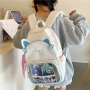 Раница Kawaii Cat Ita, сладка естетична раница Y2K, снимка 4