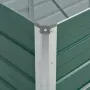 vidaXL Градинска висока леха поцинкована стомана 320x80x45 см зелена, снимка 6