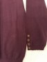 Тъмно лилава фино плетиво блуза по врата с дълъг ръкав, много приятна и мека материя, снимка 5