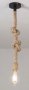 Декоративно висяща стилна лампа от конопено въже / Дължина: 2м, снимка 2