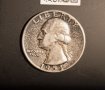¼ долар САЩ 1954 Сребро 900 ,  1/4 долар / 25 цента 1954 , снимка 1