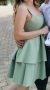 Официална рокля, къса рокля, рокля за сватба, зелена рокля, снимка 7