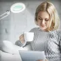 Увеличителна LED настолна лампа 8X лупа 3 цветни режима лампа за маникюр ноктопластика козметична, снимка 8