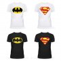  Тениски Batman и Supermen Мъжки Дамски и Детски 