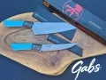 Нож с фиксирано острие Microtech Santoku 3100B/3200B ,Bohler M390 фултанг, снимка 2