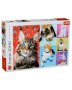 Нов Пъзел Trefl от 1000 части - Щастливи котки