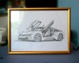 Рисунка на BMW i8.