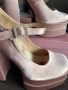 👠 Дамски обувки пудра - сатен 💎, снимка 10