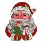 Декоративна светеща фигурка на батерии - Дядо Коледа., снимка 1 - Други - 38631514