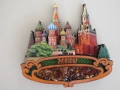 Автентичен дървен 3D магнит от Москва, Русия-серия, снимка 2