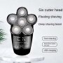 Нова Мъжка Електрическа Самобръсначка 5 в 1 Водоустойчива с LED Дисплей, снимка 2