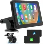 Нов Безжична CarPlay/Android Auto 7" HD екран + камера за паркиране , снимка 1