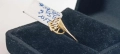 Нов Златен пръстен -1,21гр/14кр, снимка 2