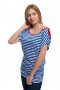 РАЗПРОДАЖБА!!! Нова дамска ефектна моряшка блуза-туника на райе, снимка 8