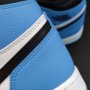 Nike Air Jordan 1 High UNC Blue Toe Нови Оригинални Мъжки Обувки Кецове Маратонки Размер 43 Номер, снимка 11