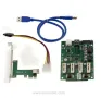 KALEA-INFORMATIQUE PCI Express x1 Port to 4 PCIe x1 Ports с чипсет ASM1184e, снимка 2
