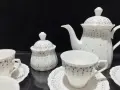 Стар български костен порцелан сервиз за чай , снимка 16