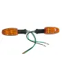Оранжев единичен мигач за мотор с ниска консумация 12V, снимка 1