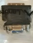 DVI адаптер (мъжки DVI-I към женски VGA) с бял цвят и черен, снимка 1