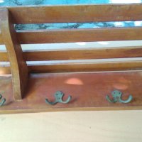 Старинна дървена закачалка, снимка 7 - Антикварни и старинни предмети - 37725701