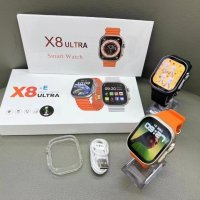 Смарт часовник X8 Ultra, 8 серия - Разговори , водоустойчив, нотификации , спортен, снимка 1 - Смарт часовници - 42887850