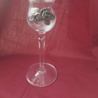 Продавам чаша с метални цветя, снимка 5 - Други - 30096620