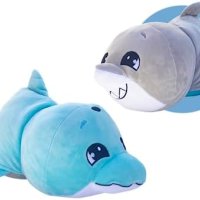 Нова Flip-a-Zoo Mushmillows от Goliath Games: Акула и Делфин Супер играчка Деца, снимка 1 - Плюшени играчки - 42740271