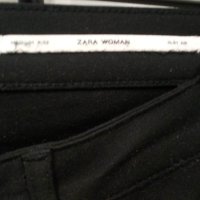 Черен панталон Zara, модел slim, M, снимка 2 - Панталони - 42206054