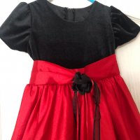 Официална рокля за момиче - червено и черно, снимка 2 - Детски рокли и поли - 38177912