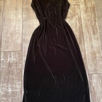 Нова дълга ежедневна черна рипс плисе еластична рокля рипс 44 нолер , снимка 6 - Рокли - 37612454