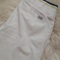 Снежнобял дънков спортен панталон с широк ластик в талията, снимка 4 - Дънки - 37443043