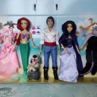 Комплект кукли - Малката русалка - Ариел, Ерик, Урсула и кукла Ванеса Дисни Disney оригинални, снимка 5 - Кукли - 40363938