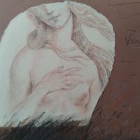Картина "Раждането на Венера", худ. Д. Колибаров, 1997 г., снимка 7 - Картини - 42900452