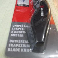 Нож "WÜRTH" макетен с трапецовидно острие и държач за битове, снимка 9 - Ножове - 39204207