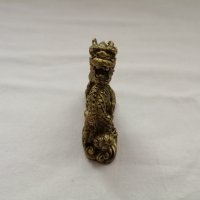 Сувенир малка статуетка китайски дракон в бронзов цвят , снимка 5 - Статуетки - 44466388