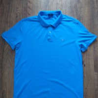 GANT The Original Polo Day Blue - страхотна мъжка тениска КАТО НОВА 2ХЛ, снимка 4 - Тениски - 44422145