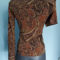 Еластична брандова блуза с дълъг ръкав "Zara"® basic / универсален размер , снимка 4 - Блузи с дълъг ръкав и пуловери - 36638736