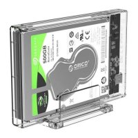 Кутия за Външен Хард диск 2.5" HDD/SSD Orico 2159C3-G2 USB3.1 Type-C Прозрачна, снимка 3 - Други - 35542952