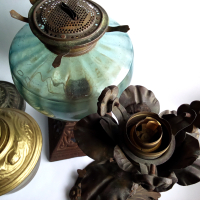 Стари газ лампи и др, снимка 7 - Антикварни и старинни предмети - 44741646