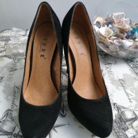 Черни обувки на висок ток, снимка 4 - Дамски обувки на ток - 37215256