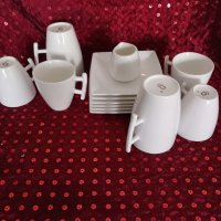 Дизайнерски сервиз за чай/кафе от костен порцелан , снимка 1 - Сервизи - 42194502