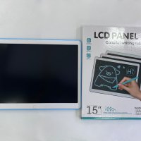 Голям LCD таблет за писане и рисуване цветен, 15 инча, снимка 1 - Рисуване и оцветяване - 44389836
