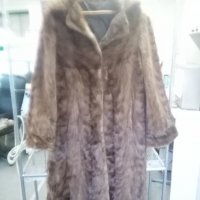 Продавам дълго палто от естествен  косъм  , снимка 2 - Палта, манта - 38797654