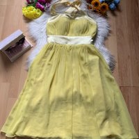 Официална жълта рокля, снимка 1 - Рокли - 34078442