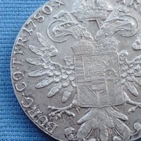 Сребърна монета Австрия талер 1780г. Мария Терезия от Хабсбург 40383, снимка 3 - Нумизматика и бонистика - 42755897